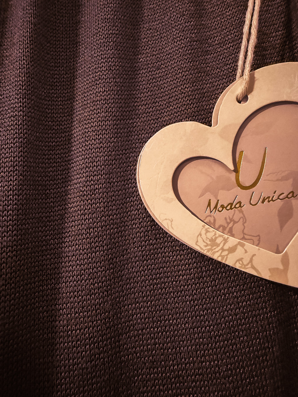 Pantalón de punto marrón