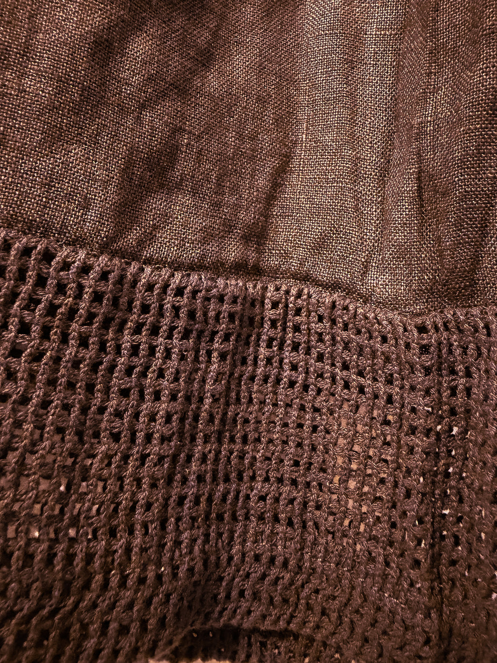 Pantalón de lino marrón