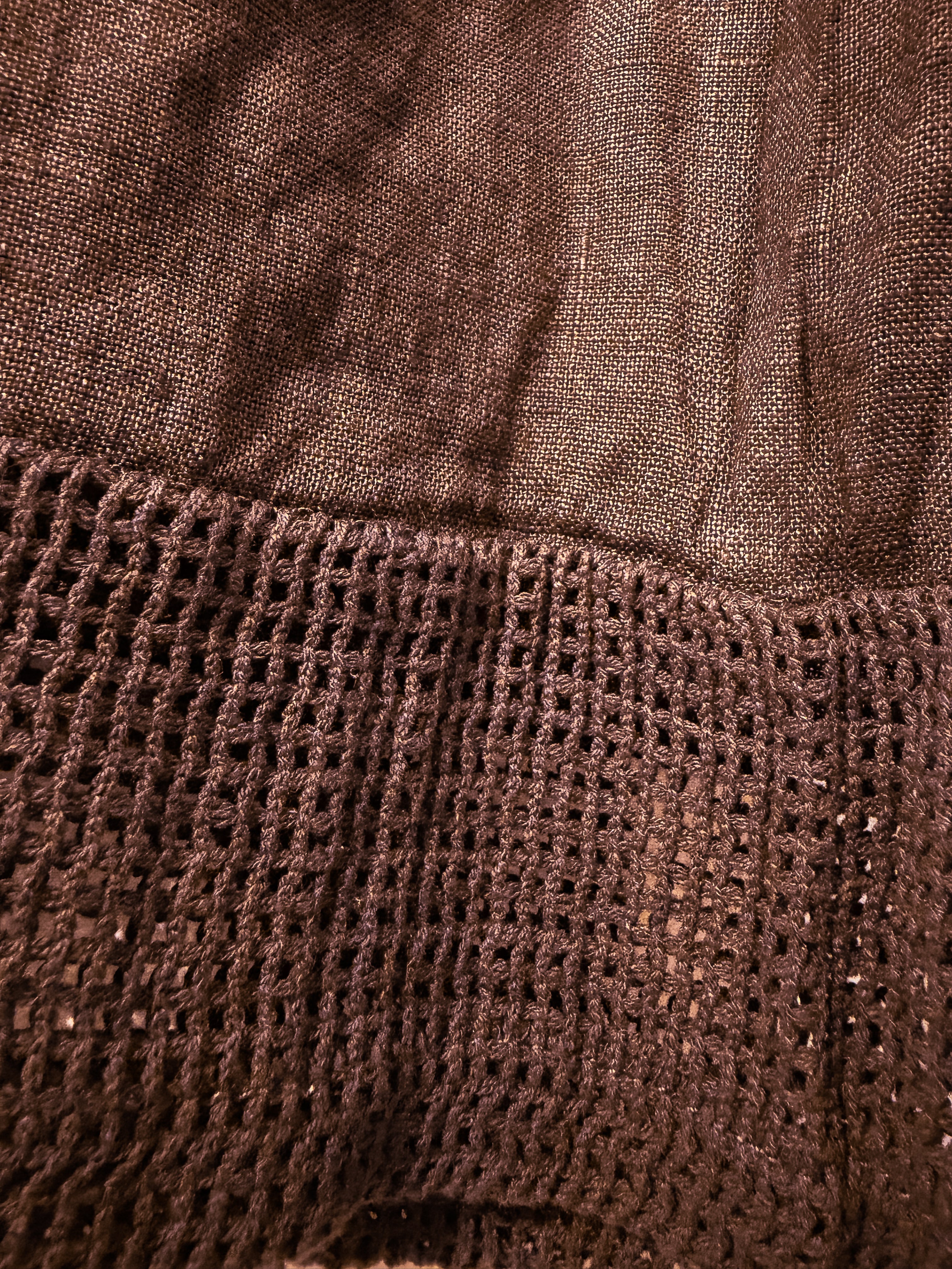 Pantalón de lino marrón