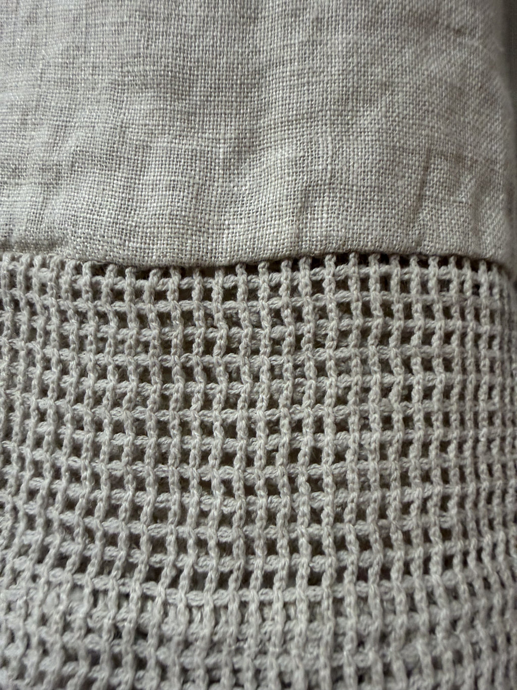 Pantalón de lino blanco roto